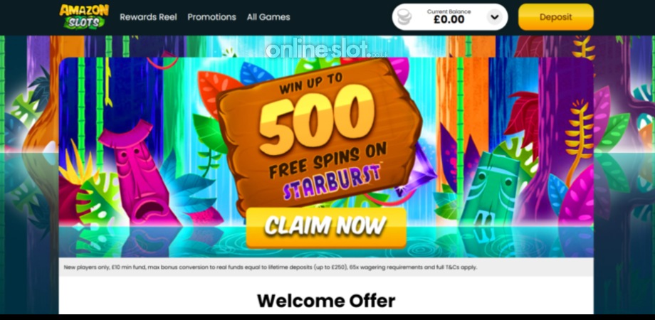 amazon slots welcome offer