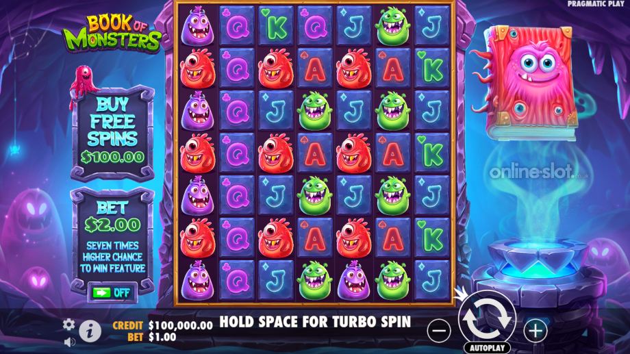 book of monsters slot base game