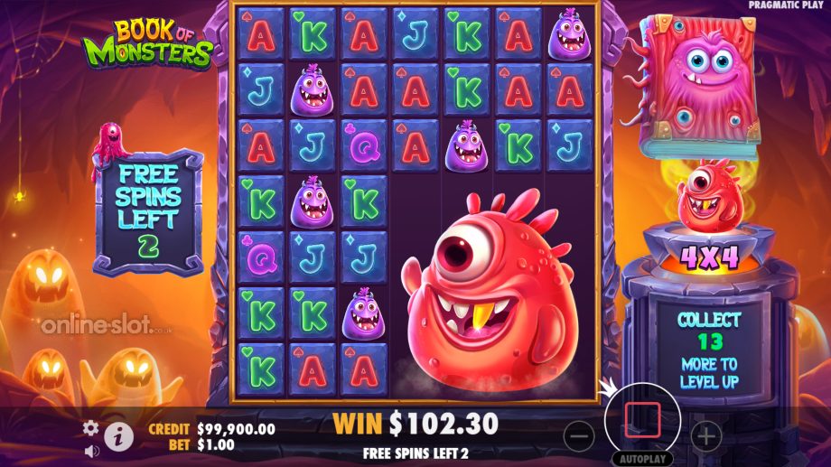 book of monsters slot free spins