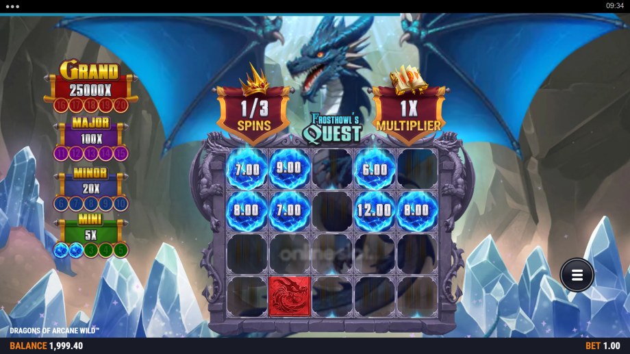 dragons of arcane wild slot free spins