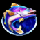 hooked on a winner slot blue fish symbol