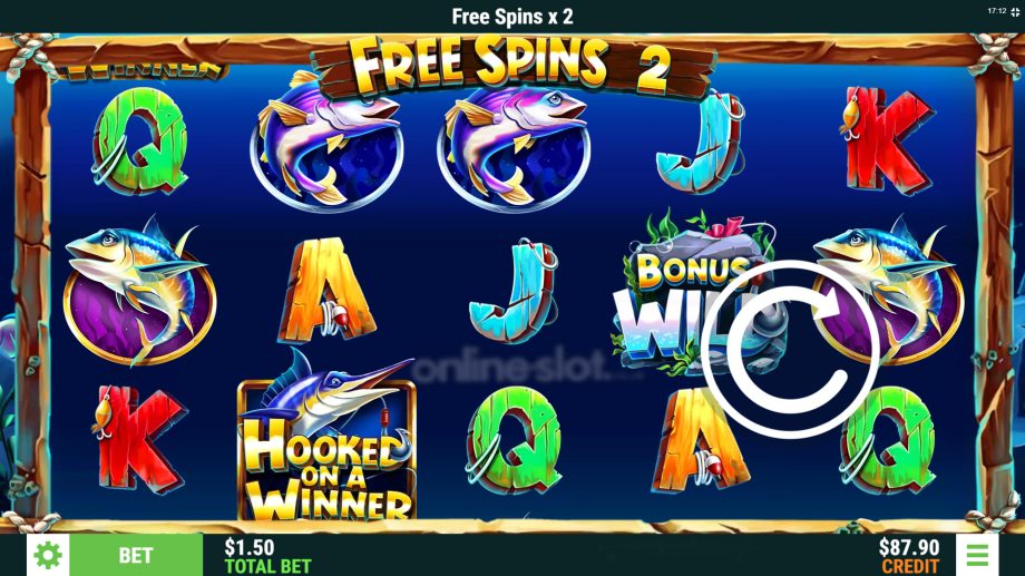 hooked on a winner slot free spins
