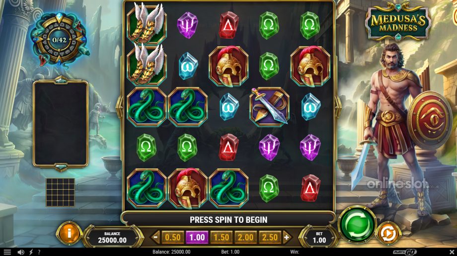 medusa's madness slot base game