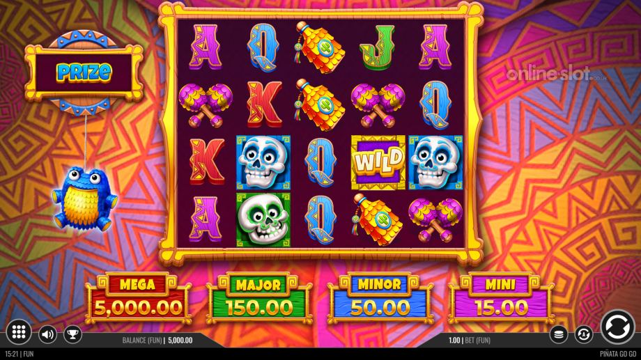 pinata go go slot base game