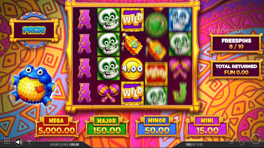 pinata go go slot free spins