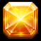 raging waterfall megaways slot orange gem symbol