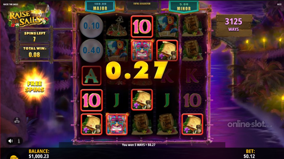 raise the sails slot free spins