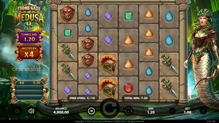 stone gaze of medusa 2 slot free spins