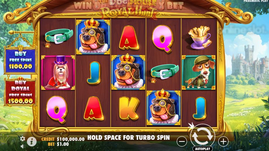 the dog house royal hunt slot base game