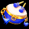 triple pot gold slot drum symbol