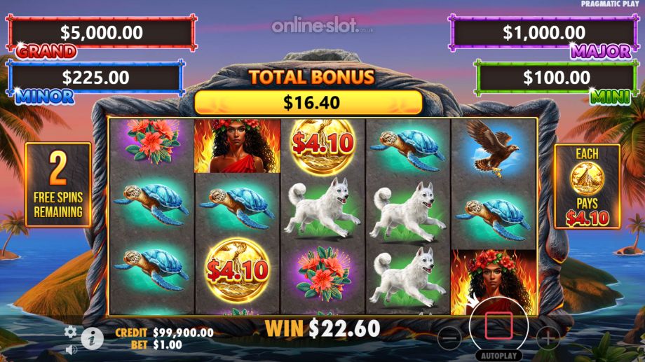 volcano goddess slot free spins