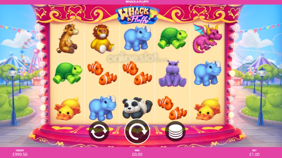 whack a fluffy slot base game