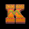 3 hot chilli peppers letter k symbol