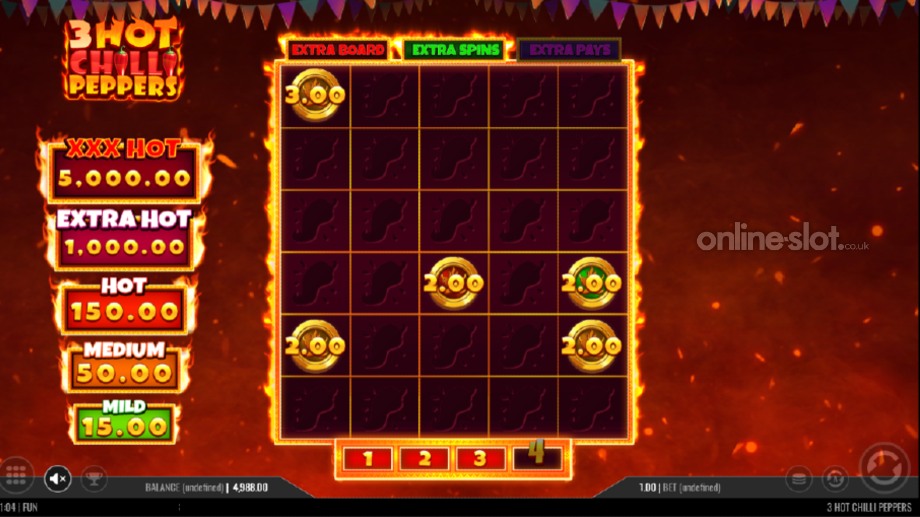 3 hot chilli peppers slot hold and spin