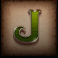 Western Gold Megaways letter j symbol