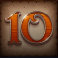 Western Gold Megaways number ten symbol