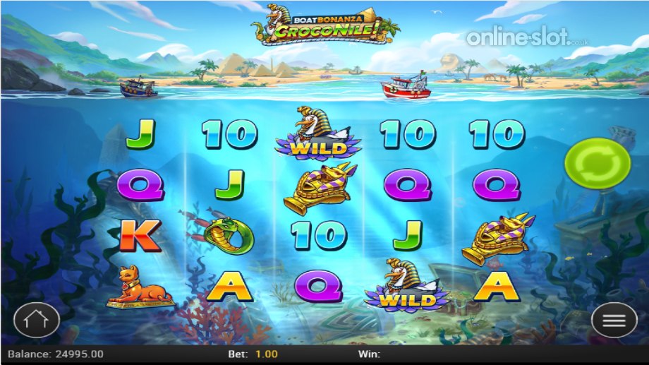 boat bonanza croconile! slot base game