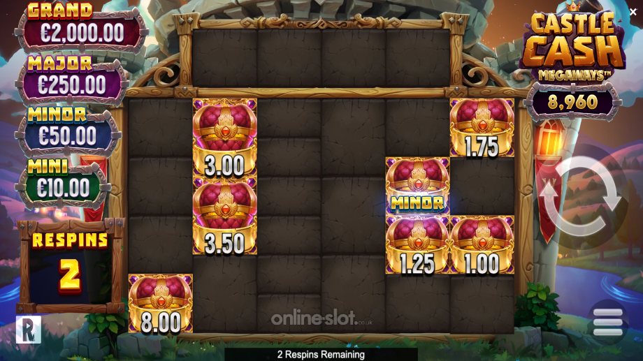 castle cash megaways slot free spins