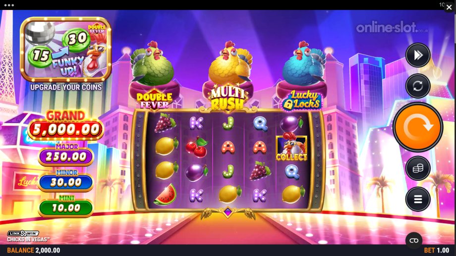 chicks in vegas slot base game