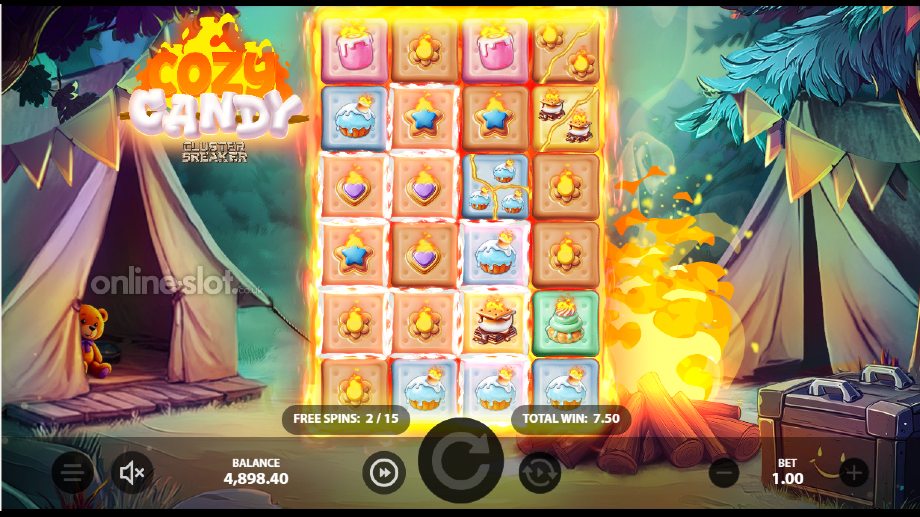 cozy candy clusterbreaker slot free spins