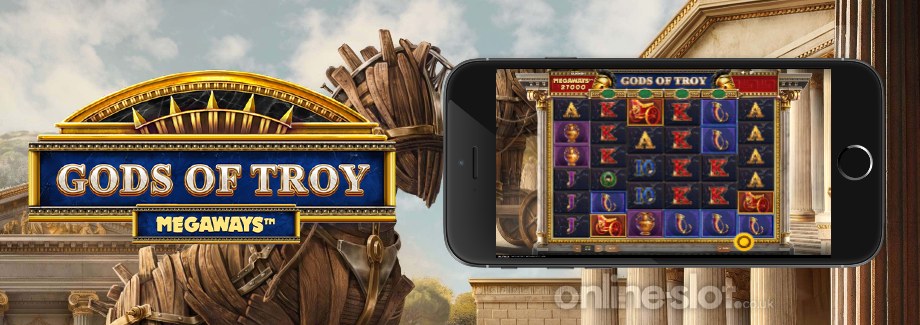 gods of troy megaways mobile slot