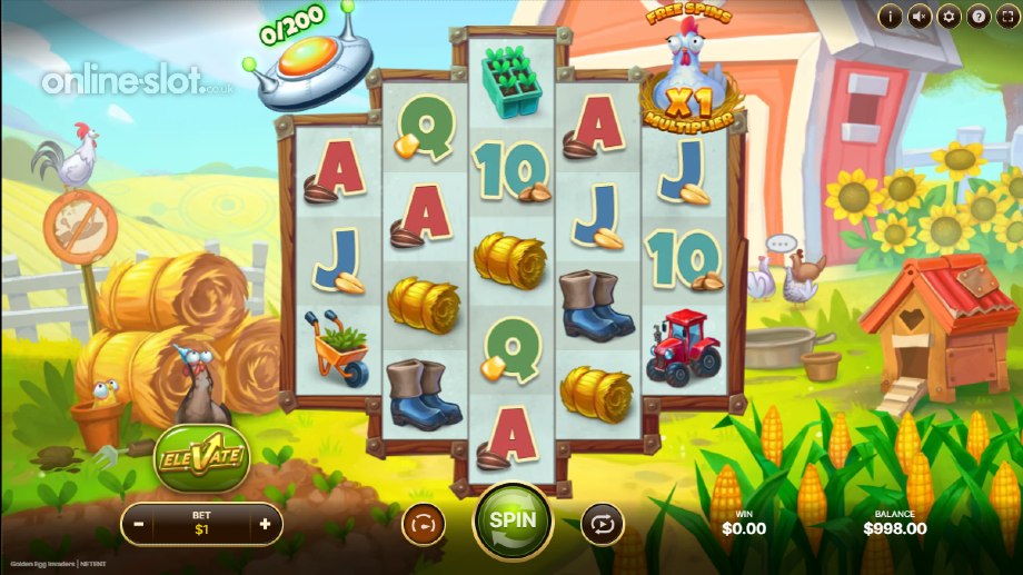 golden egg invaders slot base game