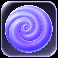 jelly candy purple swirl symbol