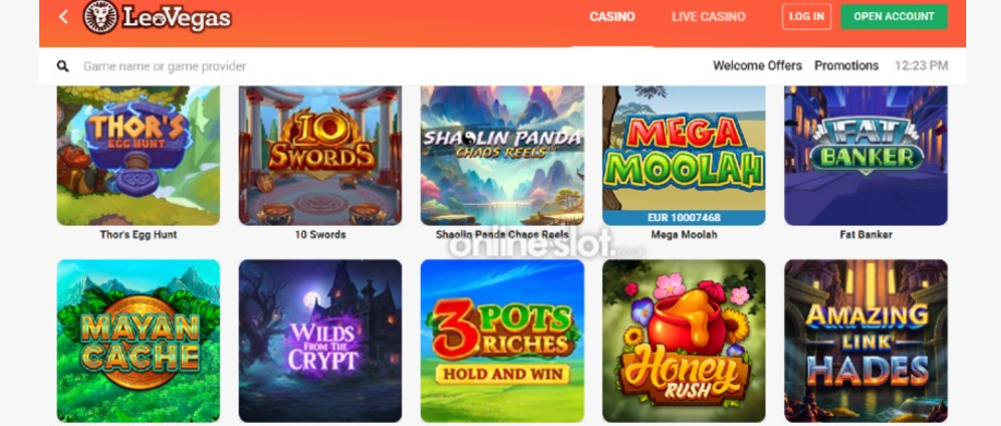 leo vegas casino site