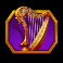 lightning of olympus slot harp symbol