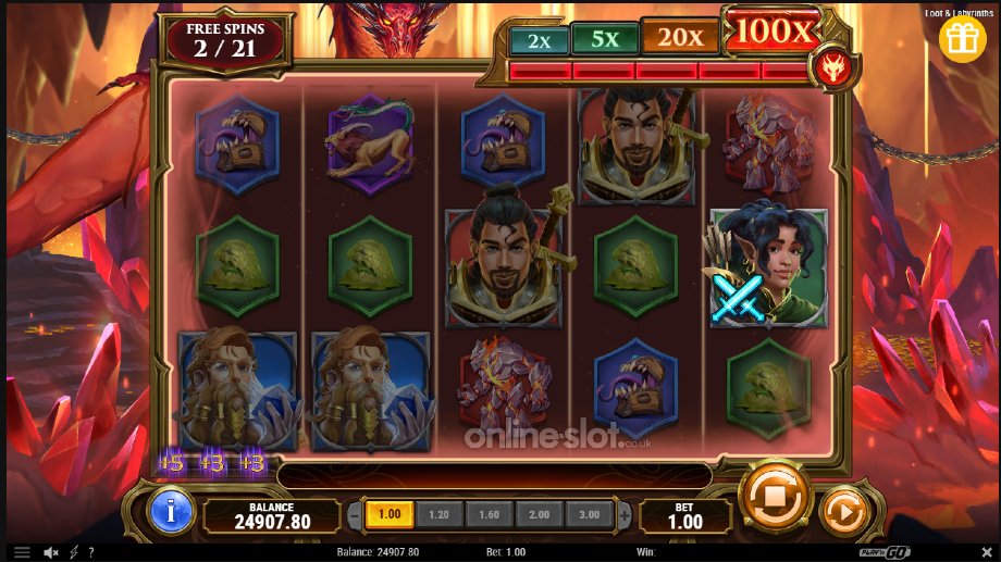 loot & labyrinths slot free spins
