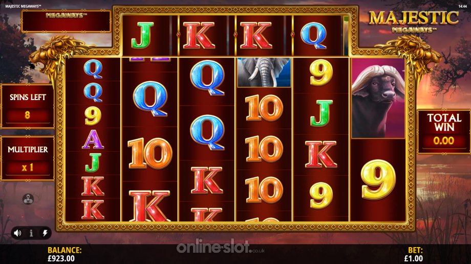 majestic megaways slot free spins