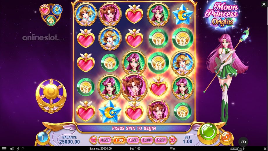 moon princess origins slot base game