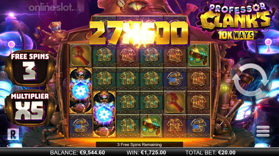 professor clanks 10k ways slot free spins