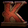 spartacus lightning blitz slot K symbol