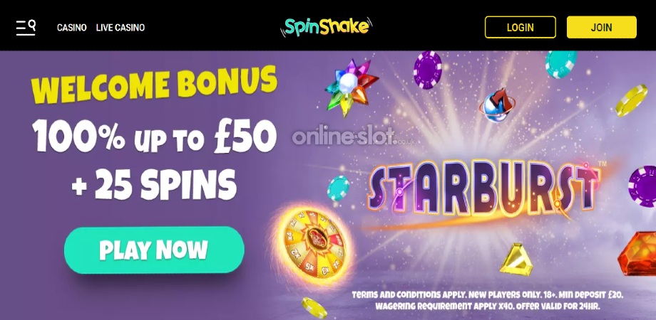 spinshake welcome offer