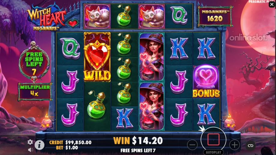 witch heart megaways slot free spins