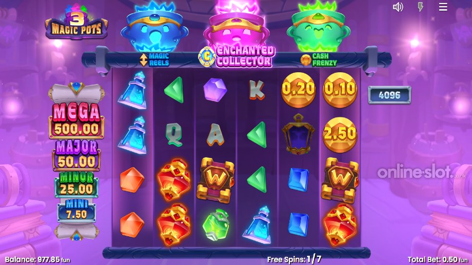 3 magic pots slot free spins