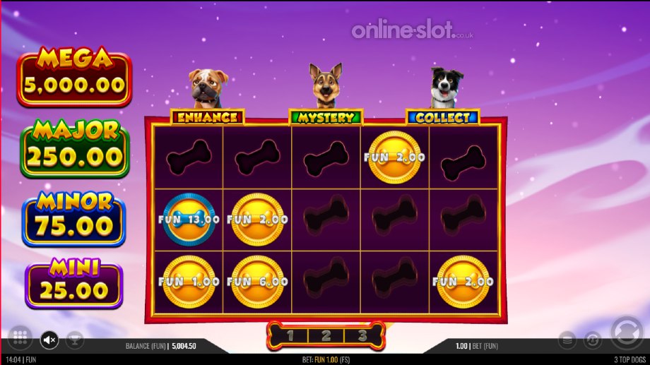 3 top dogs slot free spins