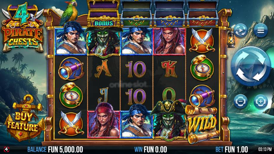 4 pirate chests slot base game