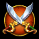 4 pirate chests slot swords symbol