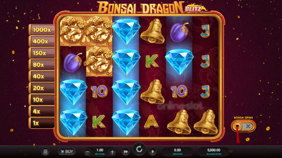 bonzai dragon blitz dream drop slot base game