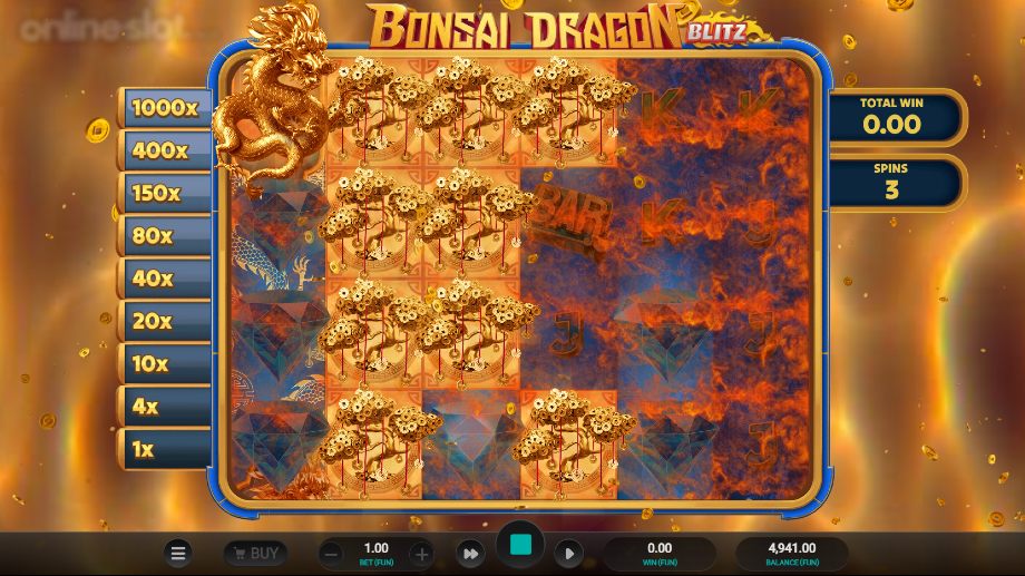 bonzai dragon blitz dream drop slot free spins