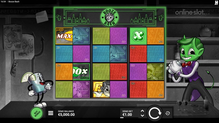 booze bash slot base game