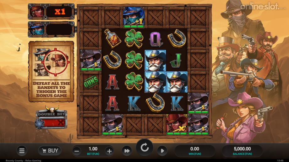 bounty county slot base game