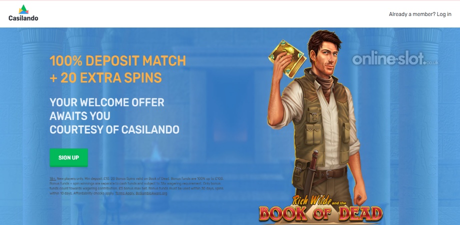 casilando welcome offer
