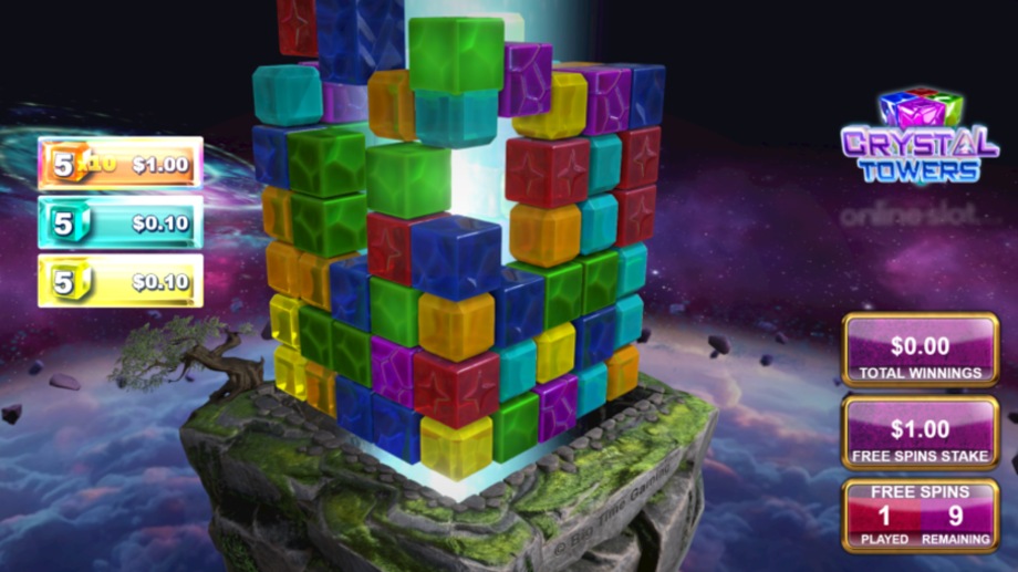 crystal towers slot free spins