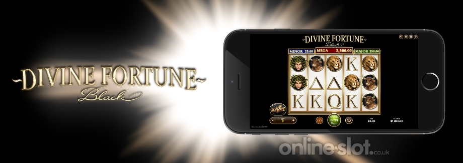 divine fortune black mobile slot