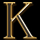 divine fortune black slot K symbol