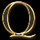 divine fortune black slot Q symbol