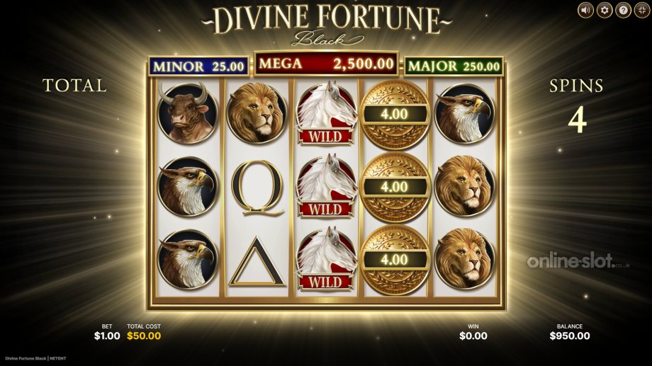 divine fortune black slot divine free spins